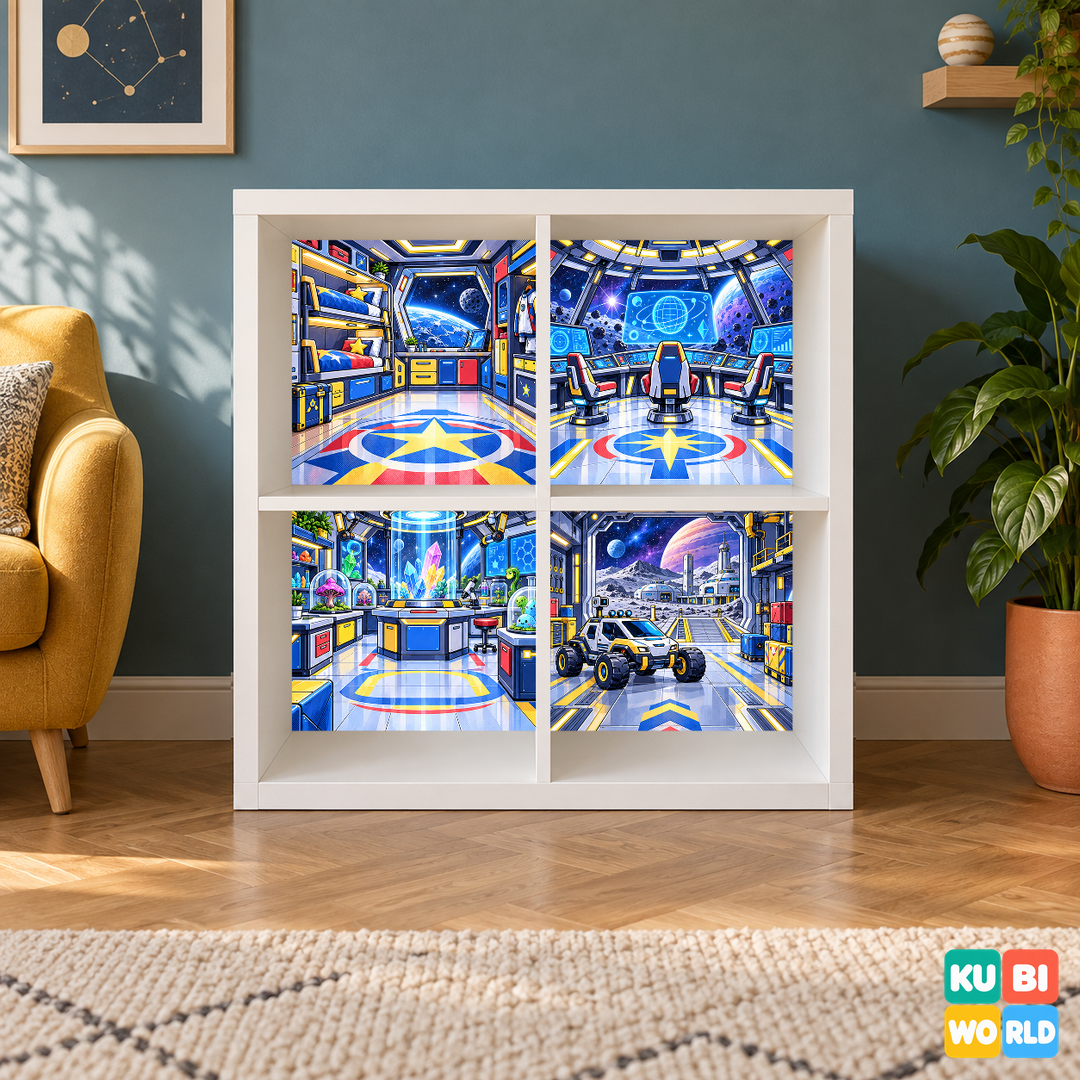 Galactic Explorers Manga Backdrop - presentation view