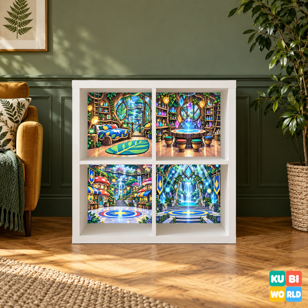 Enchanted Forest Manga Backdrop - presentation view
