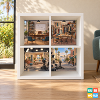 California Movie Studio Backdrop - presentation view