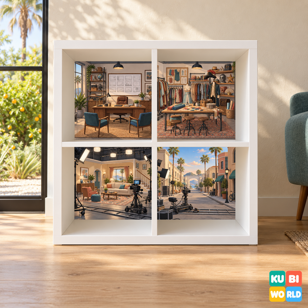 California Movie Studio Backdrop - presentation view