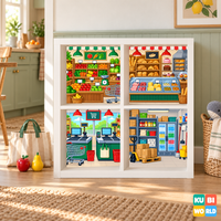 Supermarket Backdrop - presentation view
