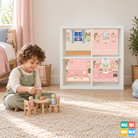 Pastel Dollhouse Backdrop - ambience view