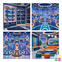 Hover Sports Club Backdrop - four-scene board
