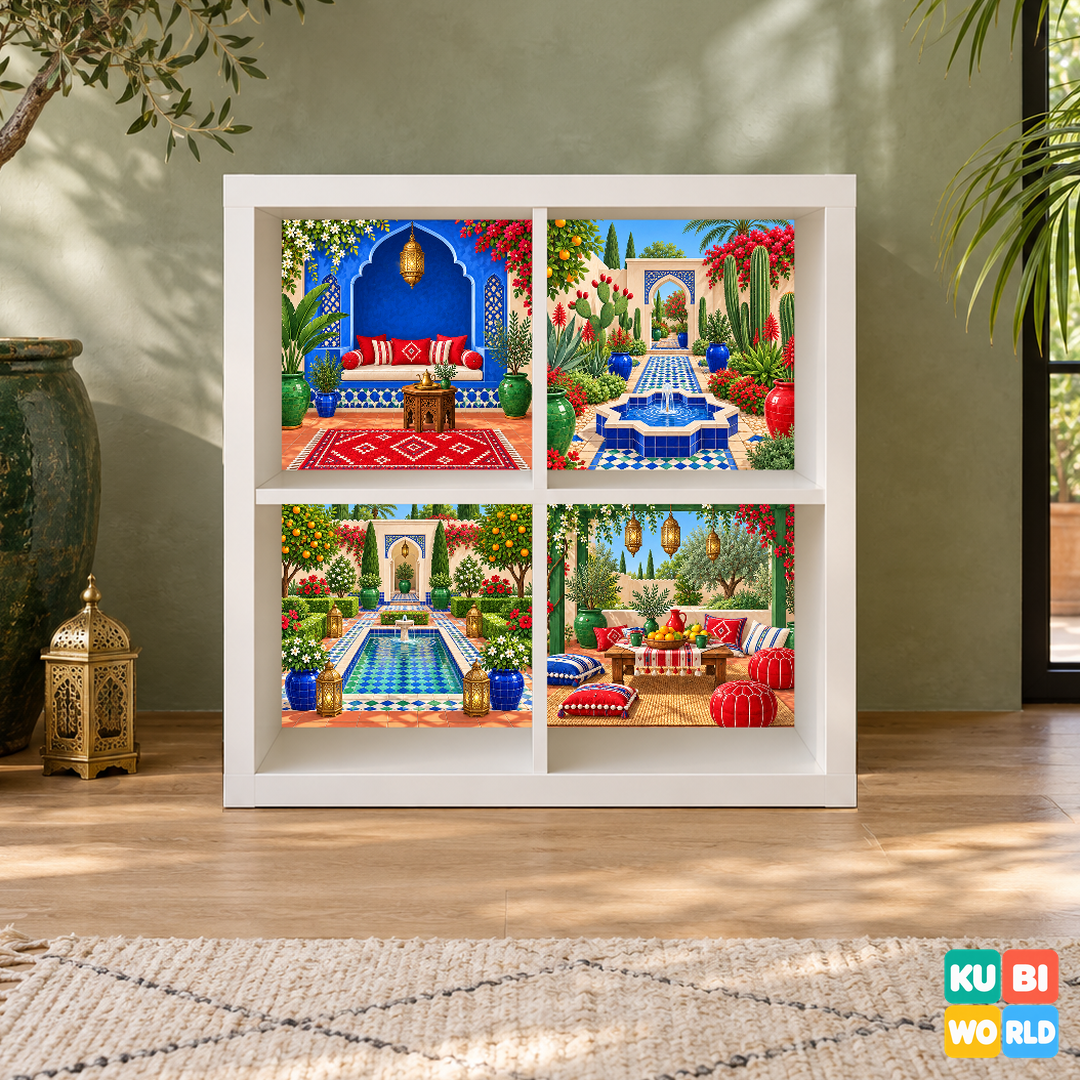 Moroccan Garden Backdrop - presentation view