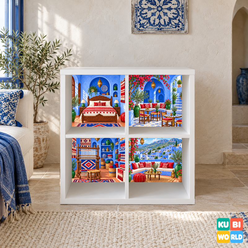 Chefchaouen Backdrop - presentation view