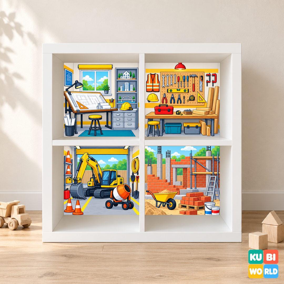 Construction Site Backdrop - presentation view