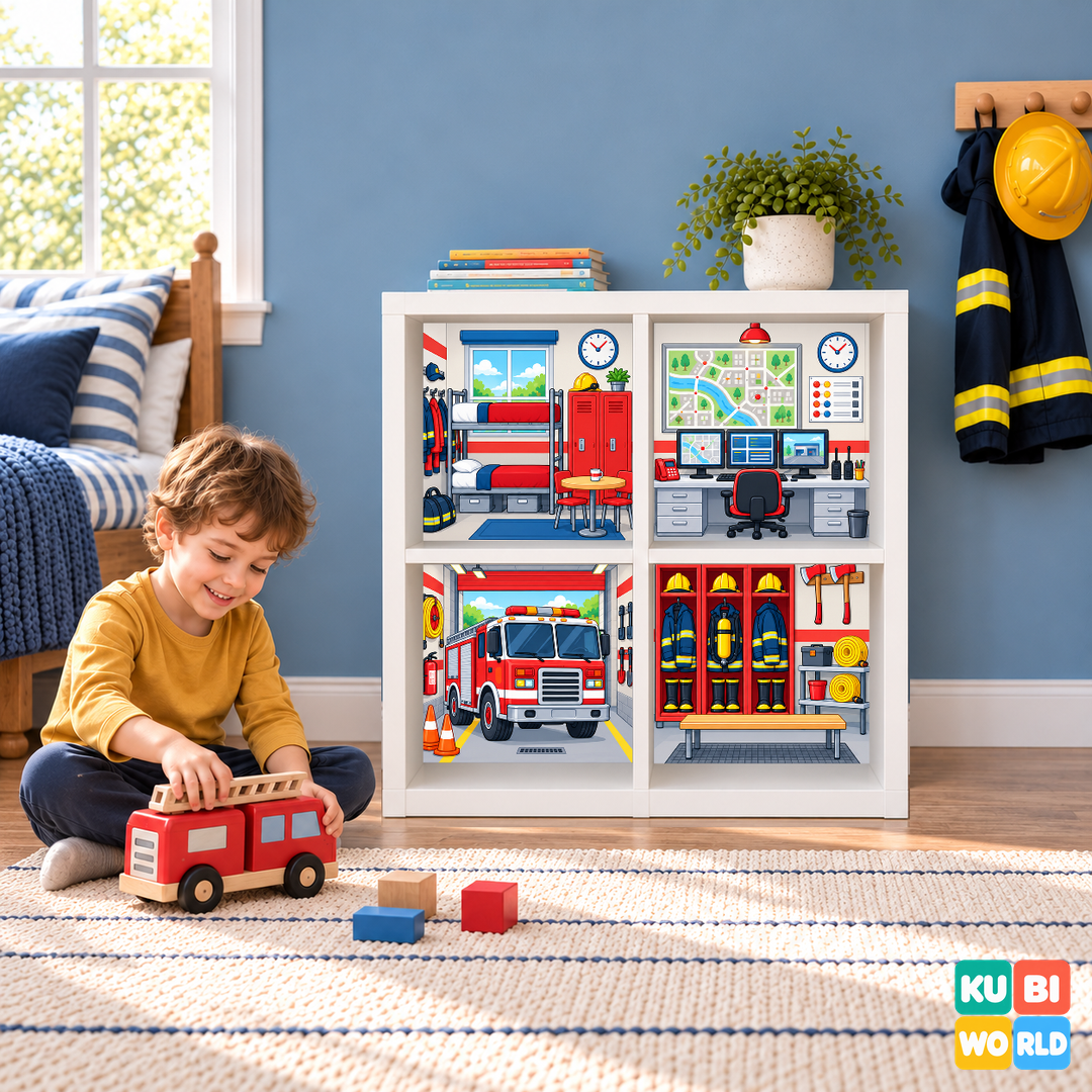 Fire Station Backdrop - ambience view