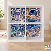 Space-Time Hotel Backdrop - presentation view