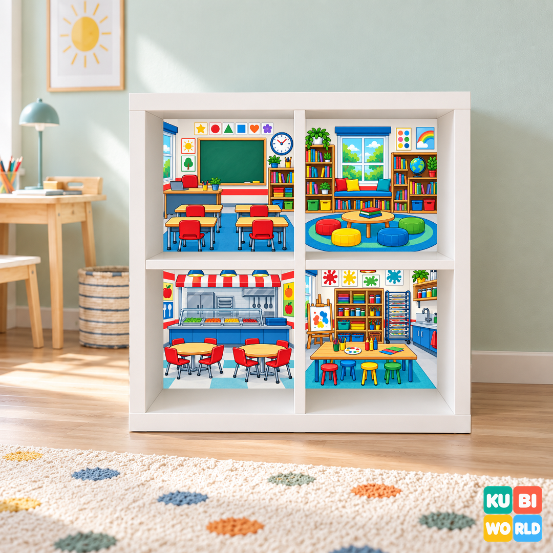 School Backdrop - presentation view